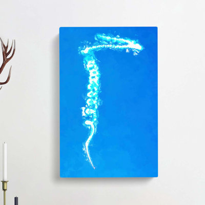 Stunt Plane In Abstract - Wrapped Canvas