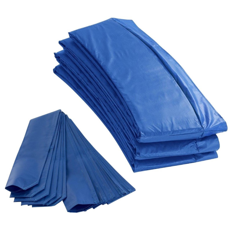 Coussin de bordure pour trampoline, Bleu, H 5,8 pi x l 15 pi x P 15 pi