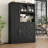 61.8" Kitchen Pantry Cabinet with Microwave Shelf, Food Pantry with Adjustable Shelf-497453125