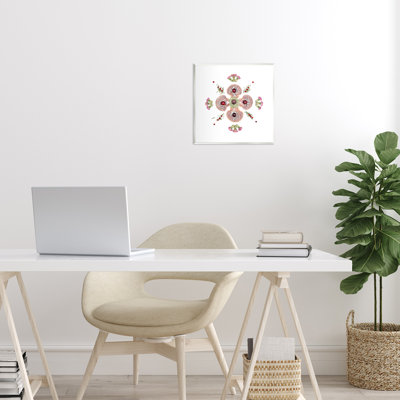 Clam Shells & Botanicals Pattern Wall Plaque, design by Beth Adoette