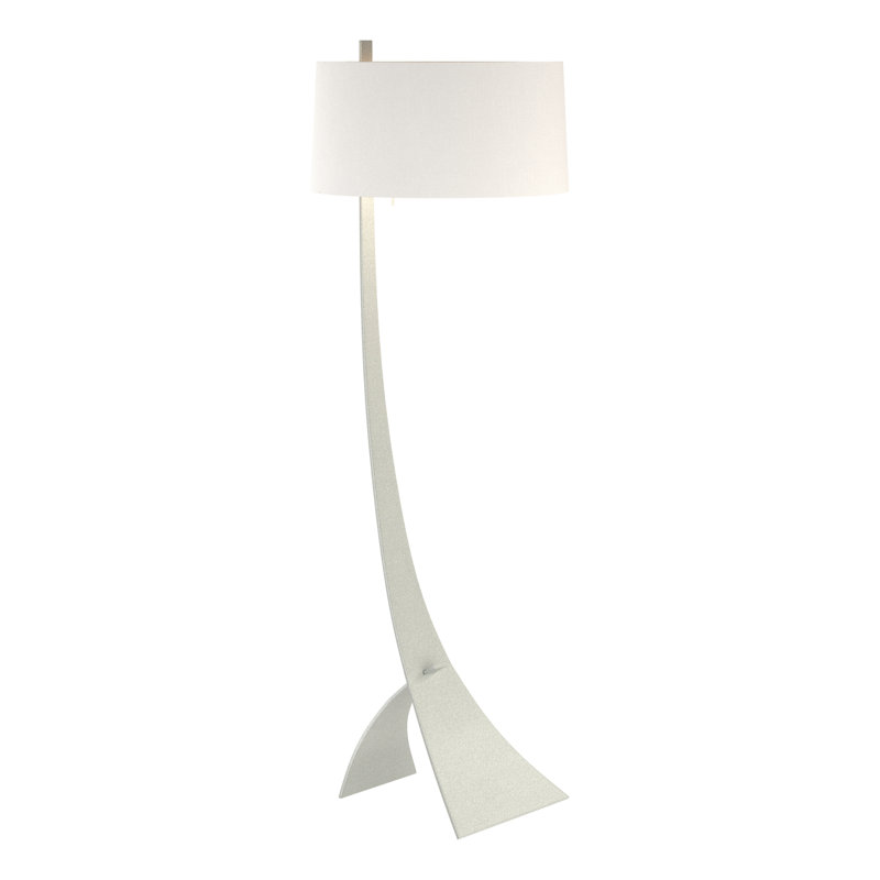 Stasis 58.5" Novelty Floor Lamp, Vintage Platinum, Natural Anna