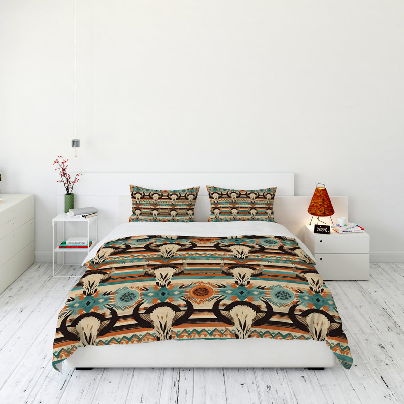 Modern & Contemporary Polyester Duvet Cover, King Duvet Cover + 2 King Shams