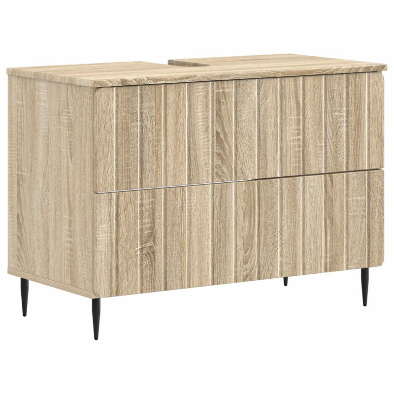 Bathroom Storage Furniture Set, Sonoma Oak
