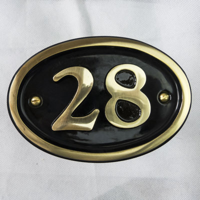 Tyrinia 10cm H Reflective Aluminum House Number