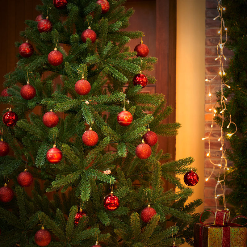 6cm Bauble, Red