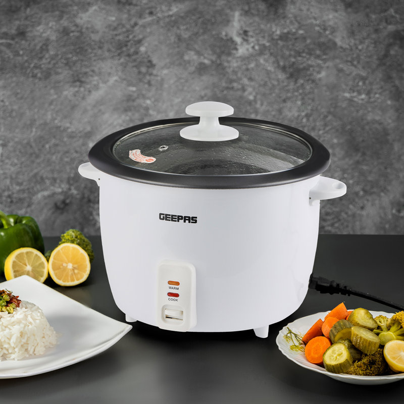 GEEPAS 2.8L Rice Cooker & Steamer with Keep Warm Function, 900W