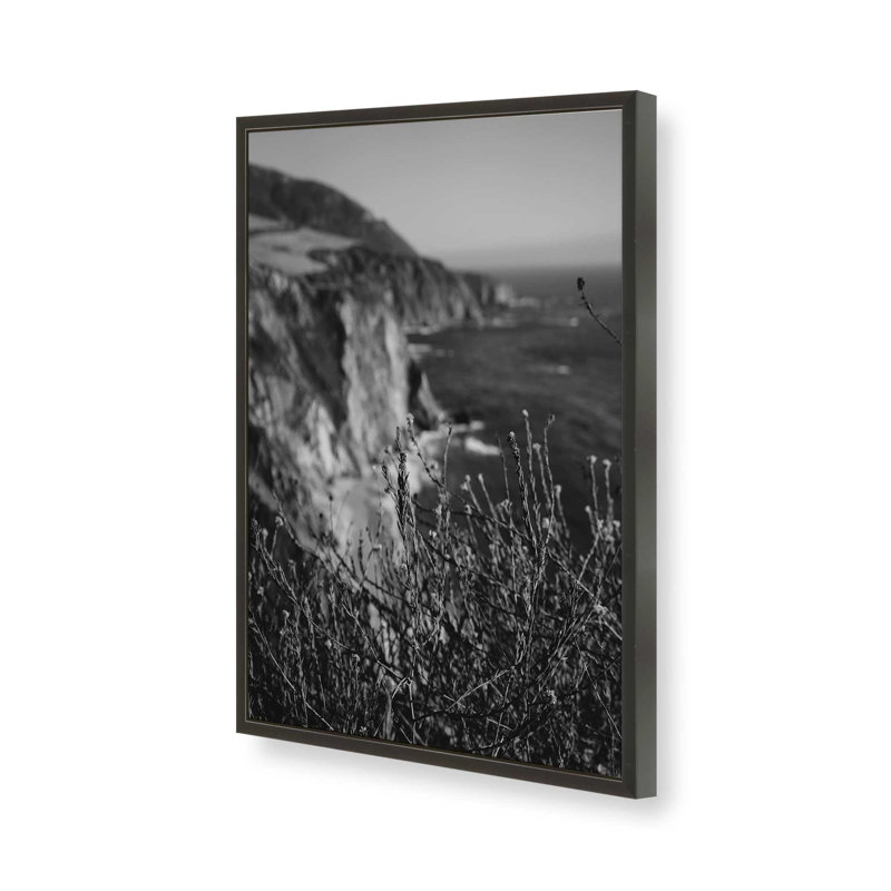 «Big Sur Wild Flowers» par Garima Dhawan, reproduction d'art sur toile, H 40 po x l 30 po, Noir