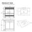 Meuble-lavabo autoportant de 30 po avec lavabo et porte à fermeture en douceur-133585904-133585906