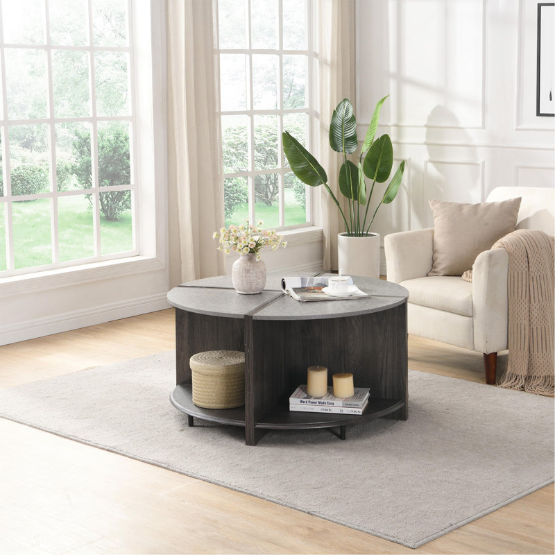 Table basse 4 pièces Neyba, Noir