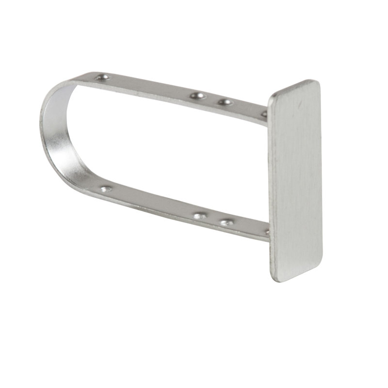Capuchon de bout pour tubes rectangulaires, Chrome satiné