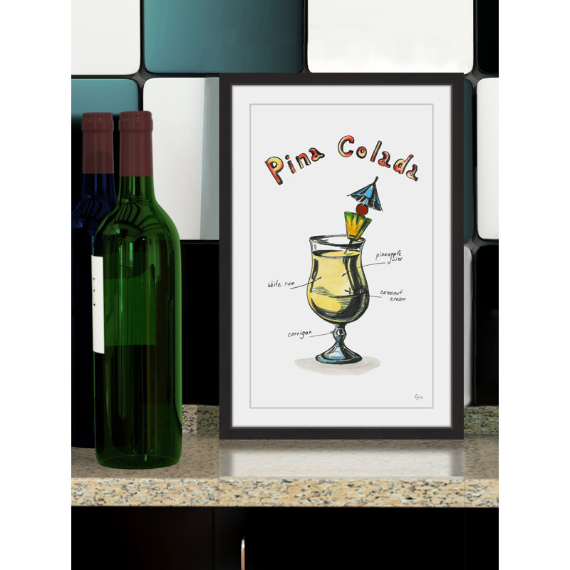 Pina Colada Mixture - reproduction de cadre photo, H 18 po x l 12 po x P 1,5 po