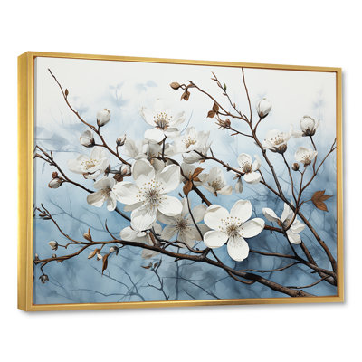 Harmonie V blanche sur cornouiller blanc sur toile
