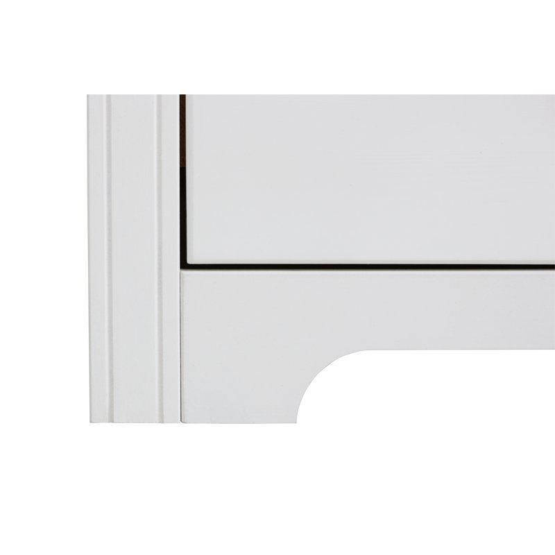 Sasha 4 Door Solid Wood Wardrobe, White 