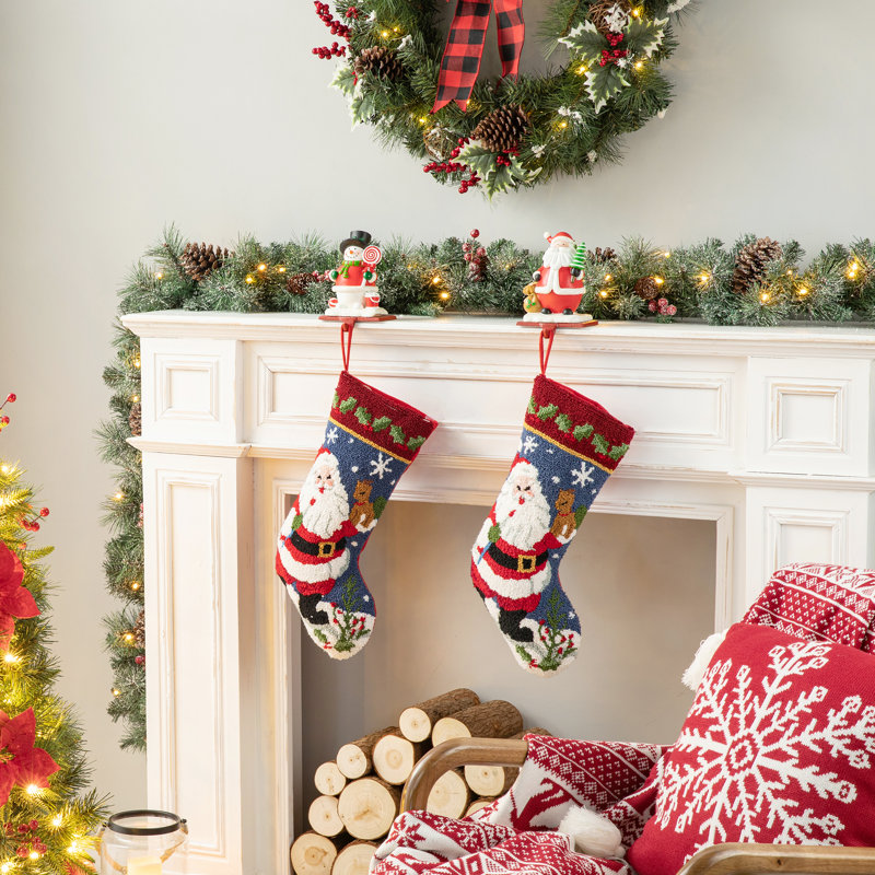 Chaussette de Noël crochetée