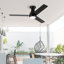Ventilateur de plafond encastré à DEL à intensité variable de 48 po, APP et télécommande VacZon