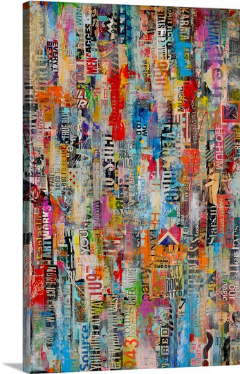 Bellay " Metromix 22 " by Erin Ashley, 30" H x 20" W x 1.25" D