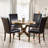 Modern Nailhead Trim Dining Chairs, Upholstered Parsons Side Chairs-1205183608