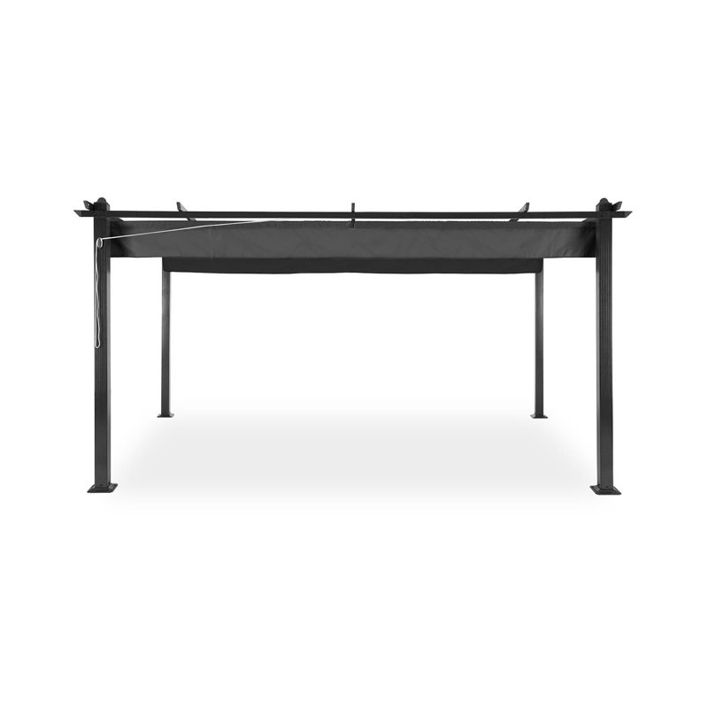 Pergola Pantheon 2.25m x 4m Aluminium Pergola, Grey