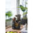 Decorative 4 Tier Broken Pot Water Fountain with LED Light