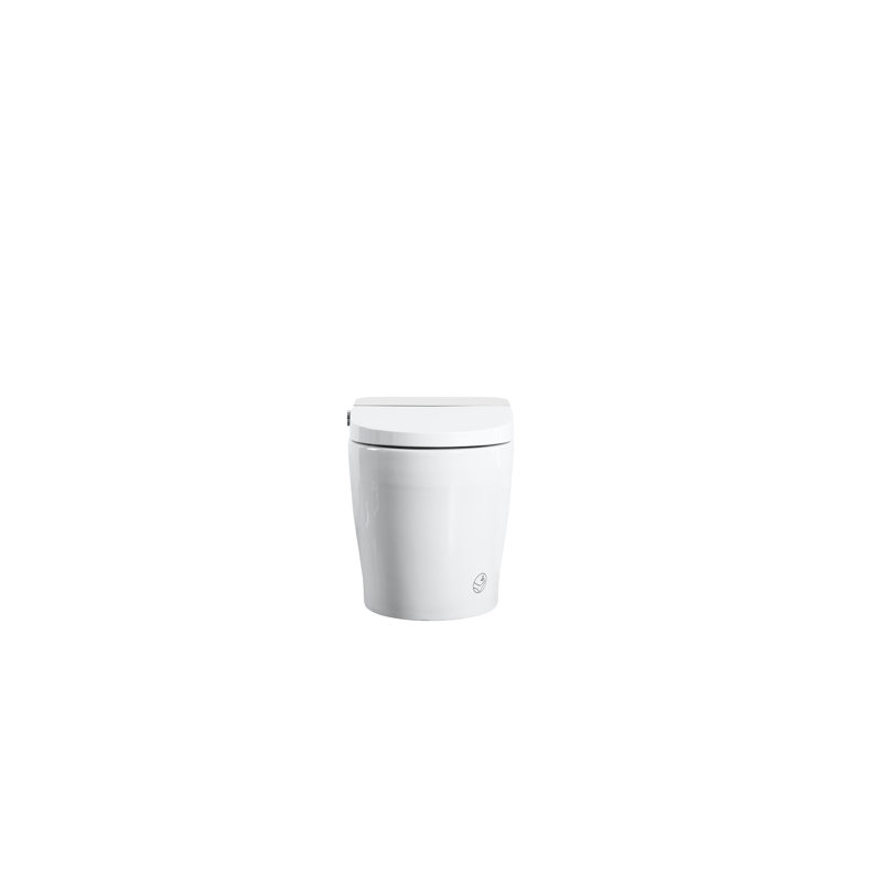 Toilette intelligente une pièce avec bidet intégré, conception, chasse d'eau automatique et ouverture / fermeture, température réglable du siège chauffant, séchage à l'eau chaude, télécommande, couvercle du capteur, modes de massage à lavage arrière, nuit