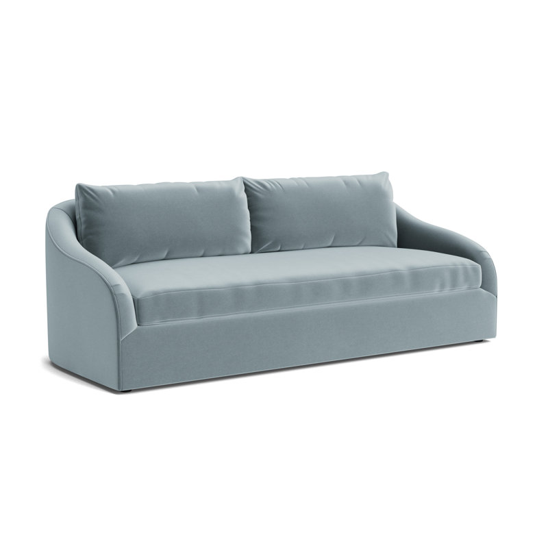 Laurel 90 Sofa, Performance Velvet - Harbor