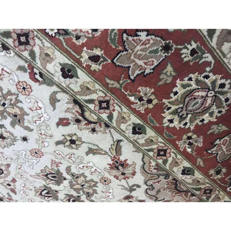 Hand-Knotted High-Quality Rust Area Rug