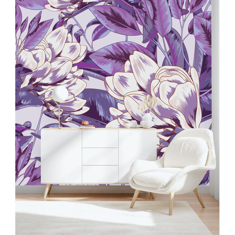 Murale feuilles, L 100 po x L 100 po