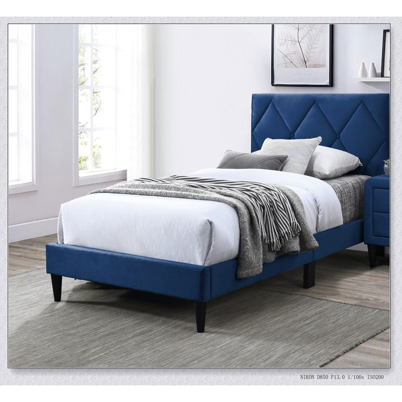Lits, Double, Bleu marine