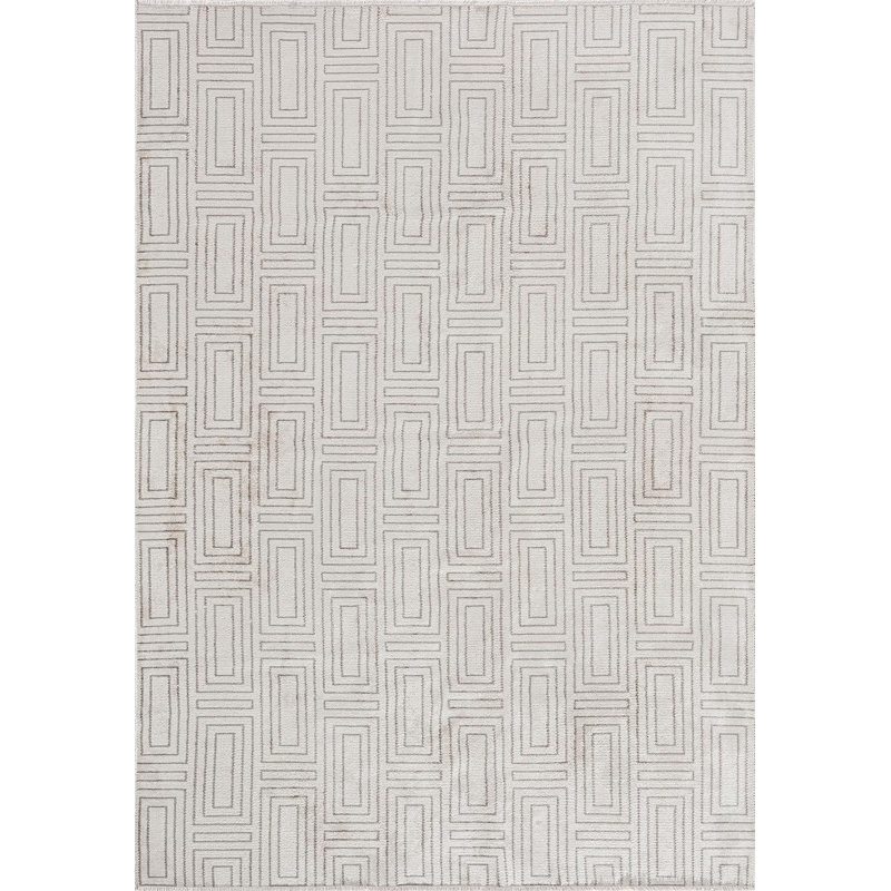 Alysin Geometric Hand Loom Indoor / Outdoor Area Rug, Rectangle 200 x 300cm