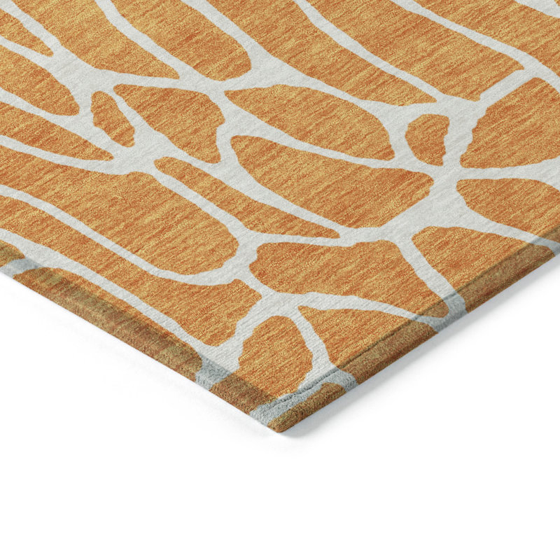  Machine Washable Indoor/Outdoor Chantille ACN1024 Rug, Round 8'