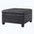 Square Storage Ottoman with Lift-Top, Black PU, Rubber Wood Legs, 300 lbs Capacity-1894742685