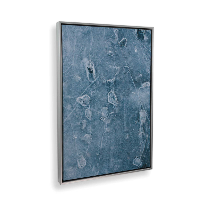 «Ice Study No. 1» par Jennifer Rigsby, reproduction d'art, 12 W x 18 H, Silver, Framed Canvas