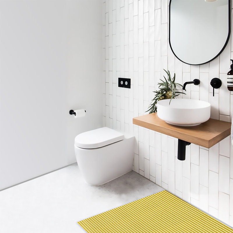 Tapis de bain Falkirk, Jaune