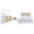 Kahn 4-piece Eastern King Bedroom Set White-107478079