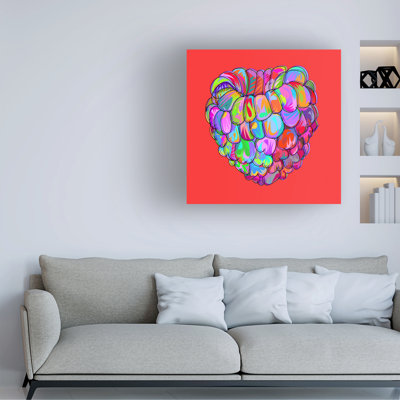 Art sur toile framboise, bol, Takun Williams