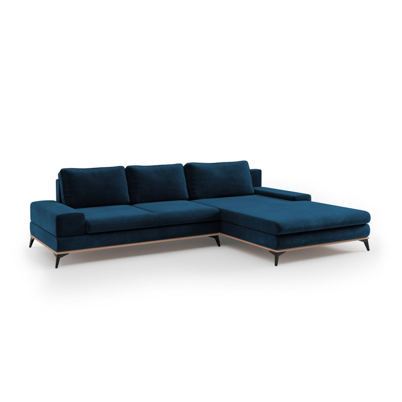 Cuiksa 5 Seater Sofa Bed, Blue, Right Hand Facing