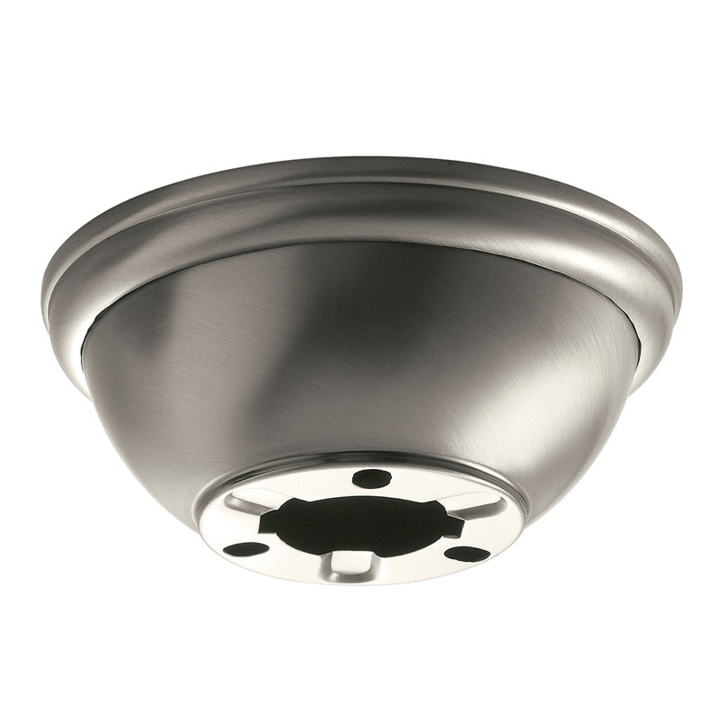 Ventilateur de plafond 1 lumière, Laiton naturel