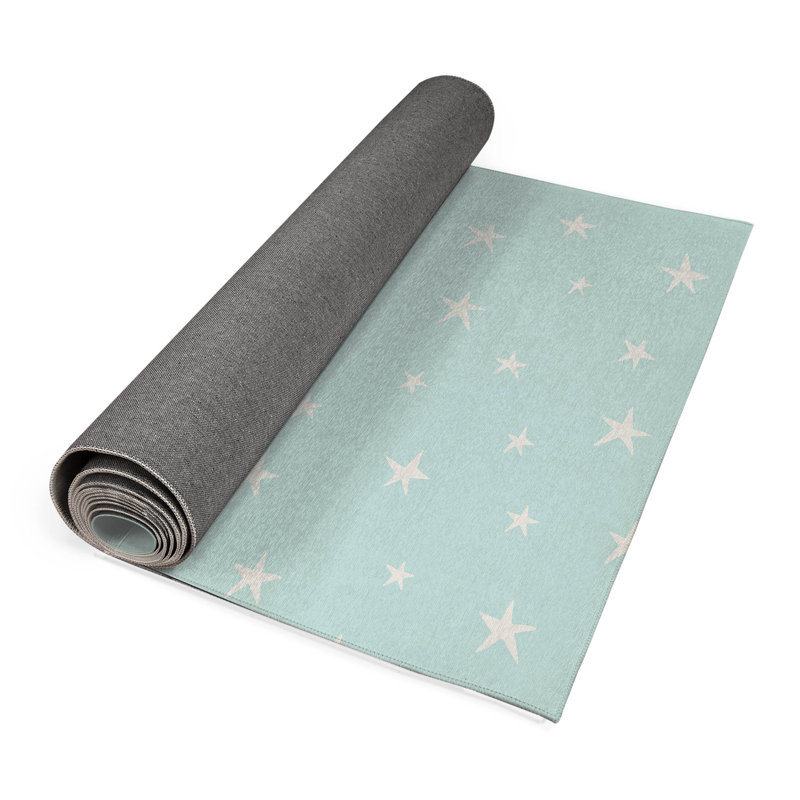 Starry Night Non-Slip Outdoor Rug, Runner 2'6" x 8'