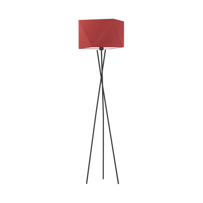 Ayane 163cm Tripod Floor Lamp, Red, Black