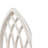Rustic Arched Window Frame 20 X 32 Inch,  Hanging Distressed White Window Pane Wall Decor