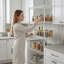 Étagères grillagées robustes à 5 niveaux réglables - supports de rangement en métal résistant à la rouille pour la cuisine, le garage, la salle de bain et le garde-manger (P 29,53 po x l 13,78 po x H 59,06 po)-129860152