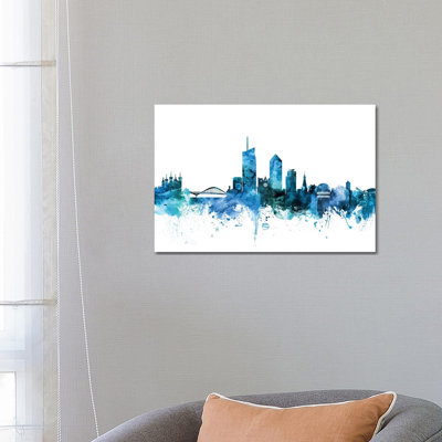 Lyon, France Skyline by Michael Tompsett - Wrapped Canvas Gallery-Wrapped Canvas Giclée