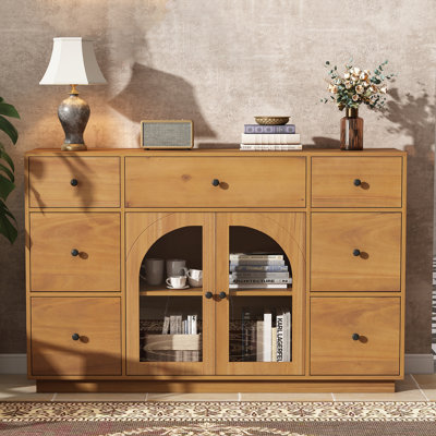 55'' Wide 7 - Drawer Filing Credenza