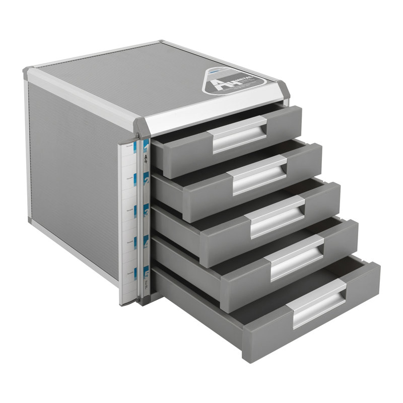 Marelin 5-Tier Stackable Desk Organizer with Drawers