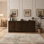 Armoire de rangement Mid-Century moderne en forme de V, brun-694030104