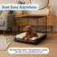 Lit orthopédique pour chien 2 couches PETMAker - 20 x 15 pour animaux de compagnie, gris-20768937-20782103