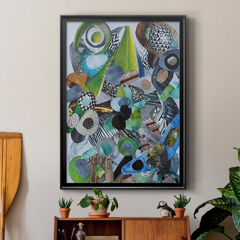 Verre Siesta Beach par Coco Good Print, Noir, H 30,5 po x l 22,5 po x P 1 po