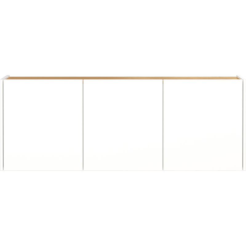 Sapar 138cm Sideboard, White/Navarre oak effect