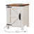 Plateau brun / base blanc antique est en rupture de stock