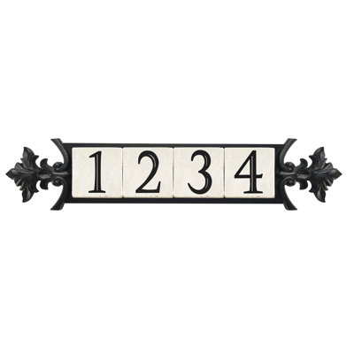 Plaque d'adresse murale 1 ligne Victoria